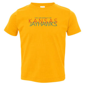 Kansas Jayhawks Toddler Tee Shirt - Overlapping University of Kansas Jayhawks