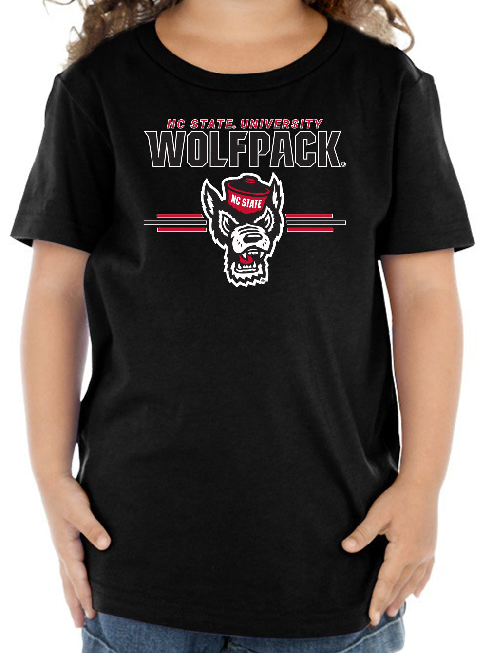 North Carolina State Wolfpack Toddler Tee Shirt - 3-Stripe Primary Logo