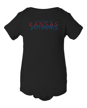 Kansas Jayhawks Infant Onesie - Overlapping University of Kansas Jayhawks
