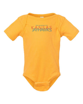 Kansas Jayhawks Infant Onesie - Overlapping University of Kansas Jayhawks