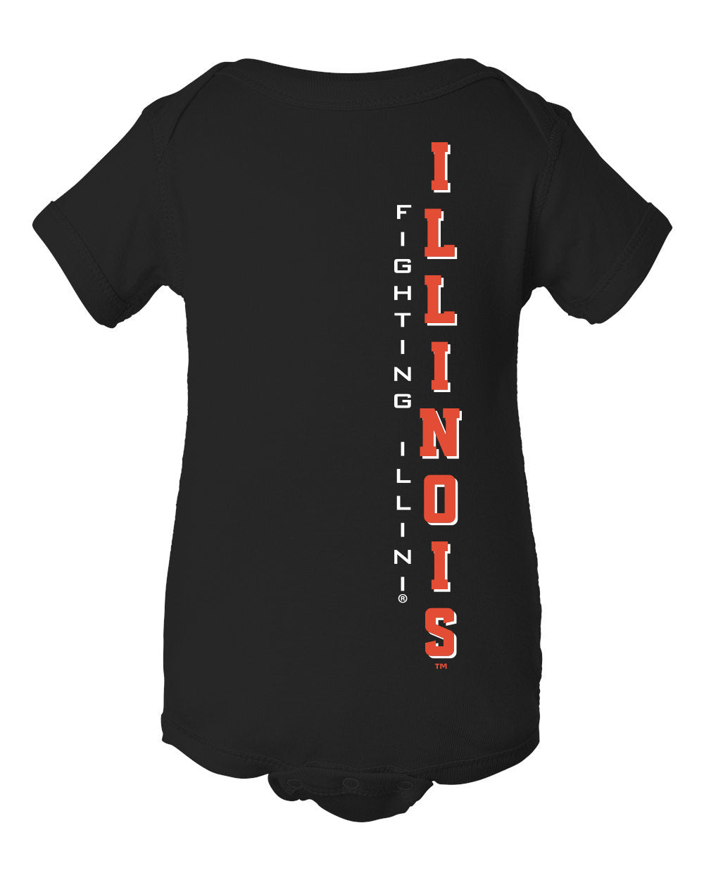 Illinois Fighting Illini Infant Onesie - Vertical Illinois Fighting Illini