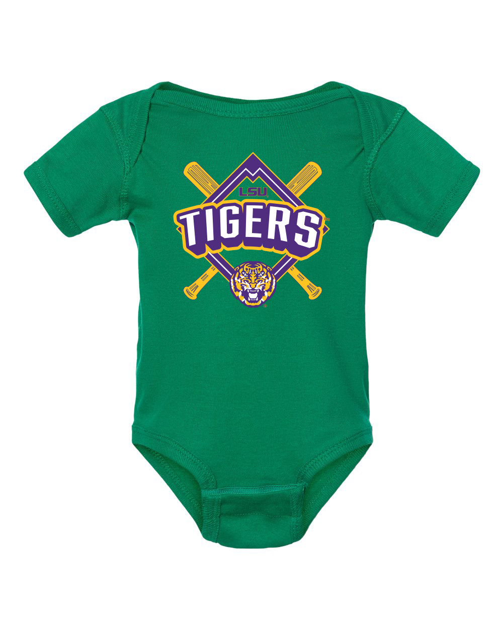 LSU Tigers Infant Onesie - LSU Baseball Diamond