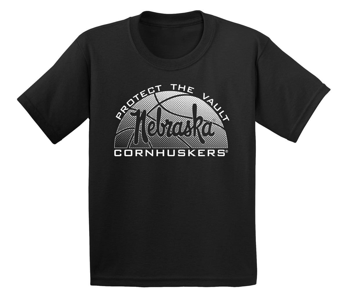 Nebraska Huskers Boys Tee Shirt - Script Nebraska Basketball