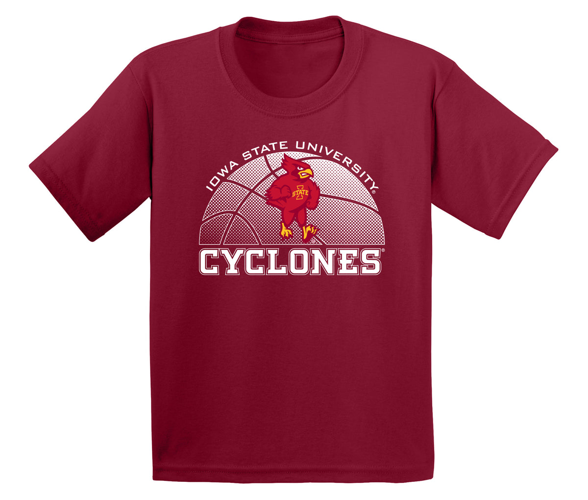 Iowa State Cyclones Boys Tee Shirt - Iowa State Basketball with Cy