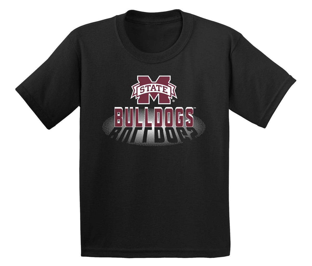 Mississippi State Bulldogs Boys Tee Shirt - Bulldogs Spotlight and Shadow
