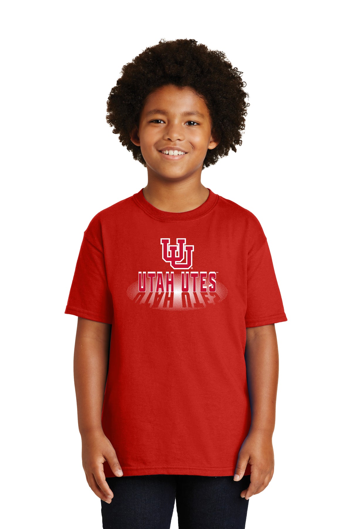 Utah Utes Boys Tee Shirt - Spotlight Shadow Utah Utes
