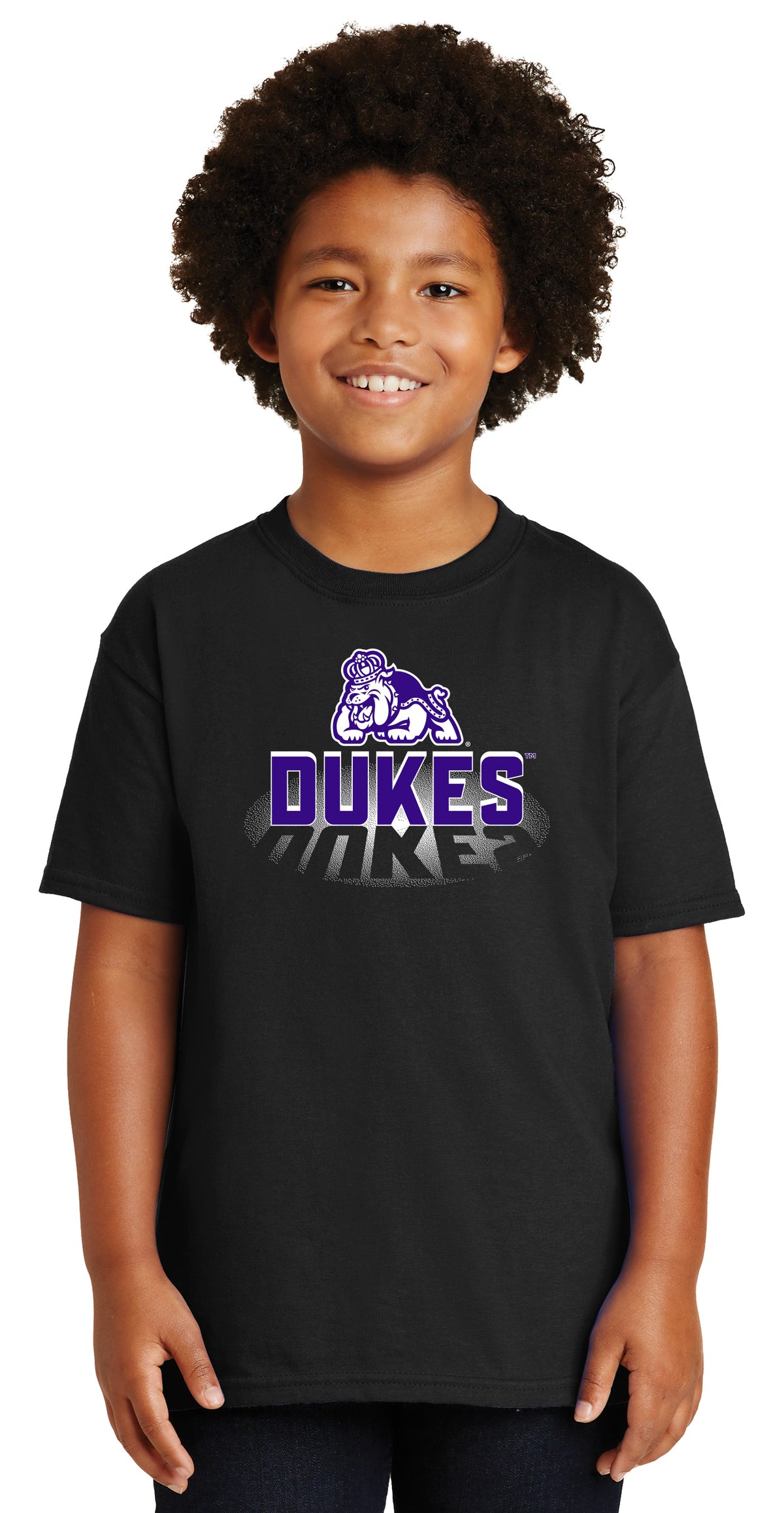 James Madison Dukes Boys Tee Shirt - Spotlight and Shadow Dukes