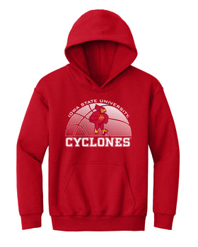 Iowa State Cyclones Youth Hooded Sweatshirt - Iowa State Basketball with Cy