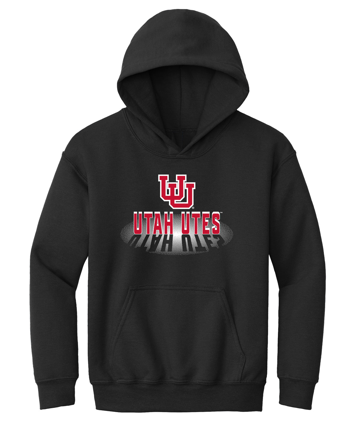 Utah Utes Youth Hooded Sweatshirt - Spotlight Shadow Utah Utes