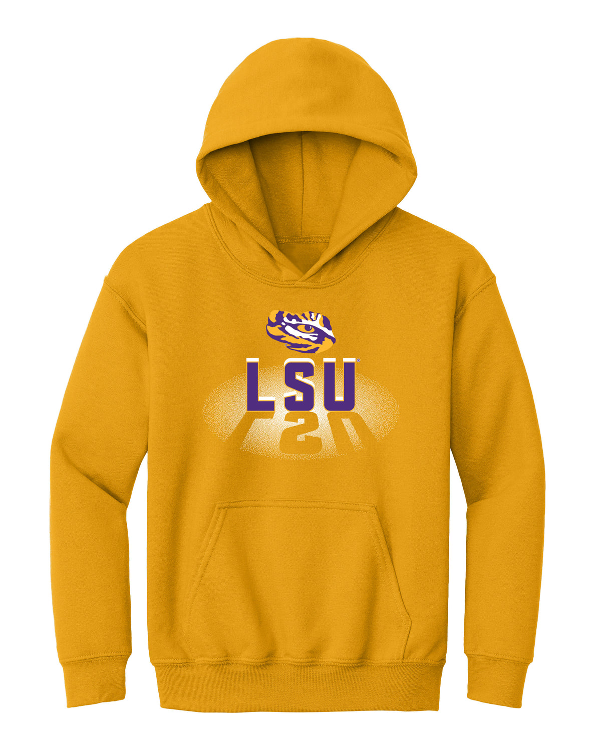 LSU Tigers Youth Hooded Sweatshirt - Spotlight and Shadow LSU