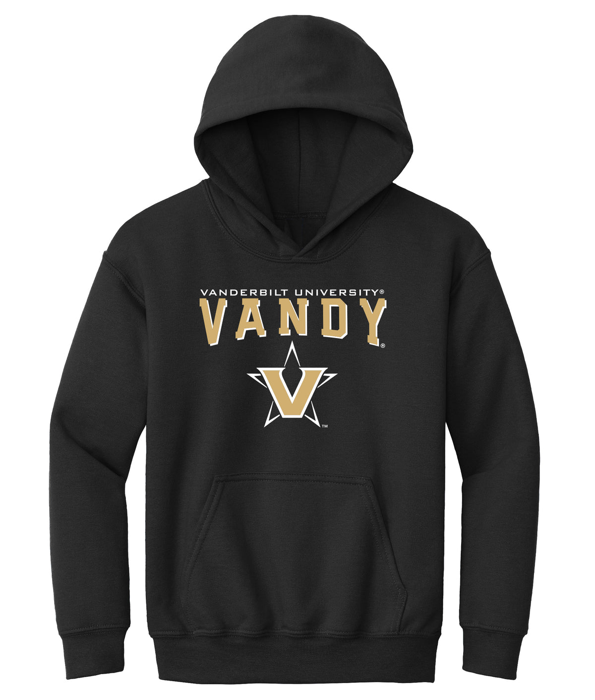 Vanderbilt Commodores Youth Hooded Sweatshirt - Vandy with Primary Logo