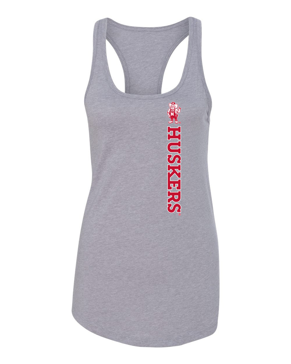 Women's Nebraska Huskers Tank Top - Vertical Huskers Herbie Husker