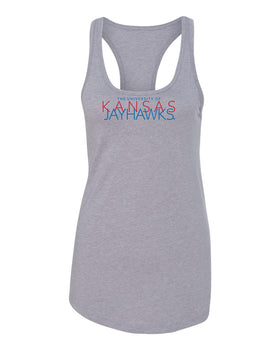 Women's Kansas Jayhawks Tank Top - Overlapping University of Kansas Jayhawks