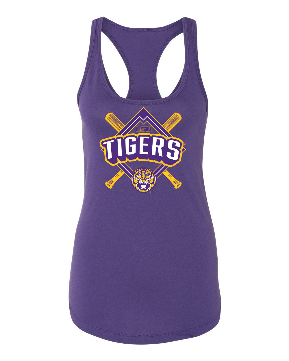 Women's LSU Tigers Tank Top - LSU Baseball Diamond
