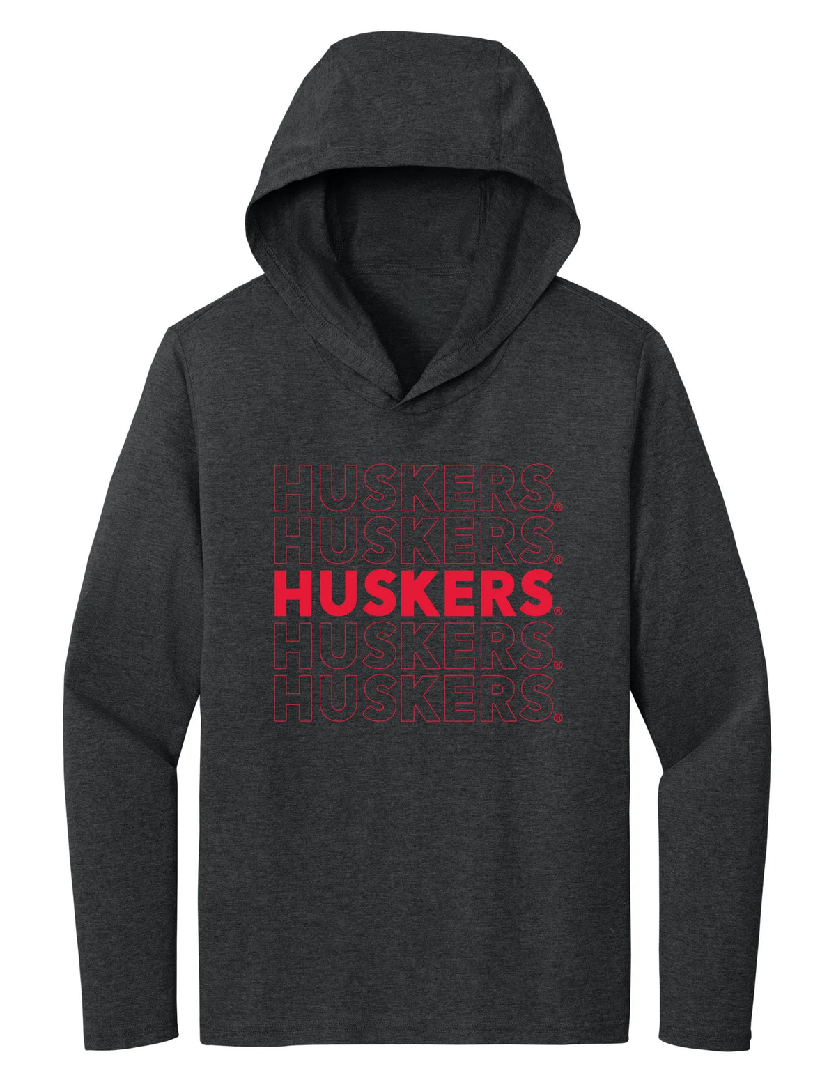 Women's Nebraska Huskers Long Sleeve Hooded Tee Shirt - Huskers Times 5