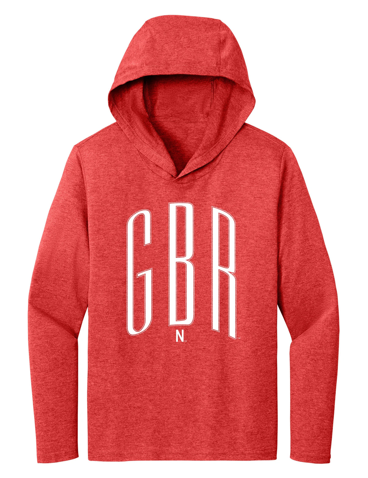 Women's Nebraska Huskers Long Sleeve Hooded Tee Shirt - White GBR