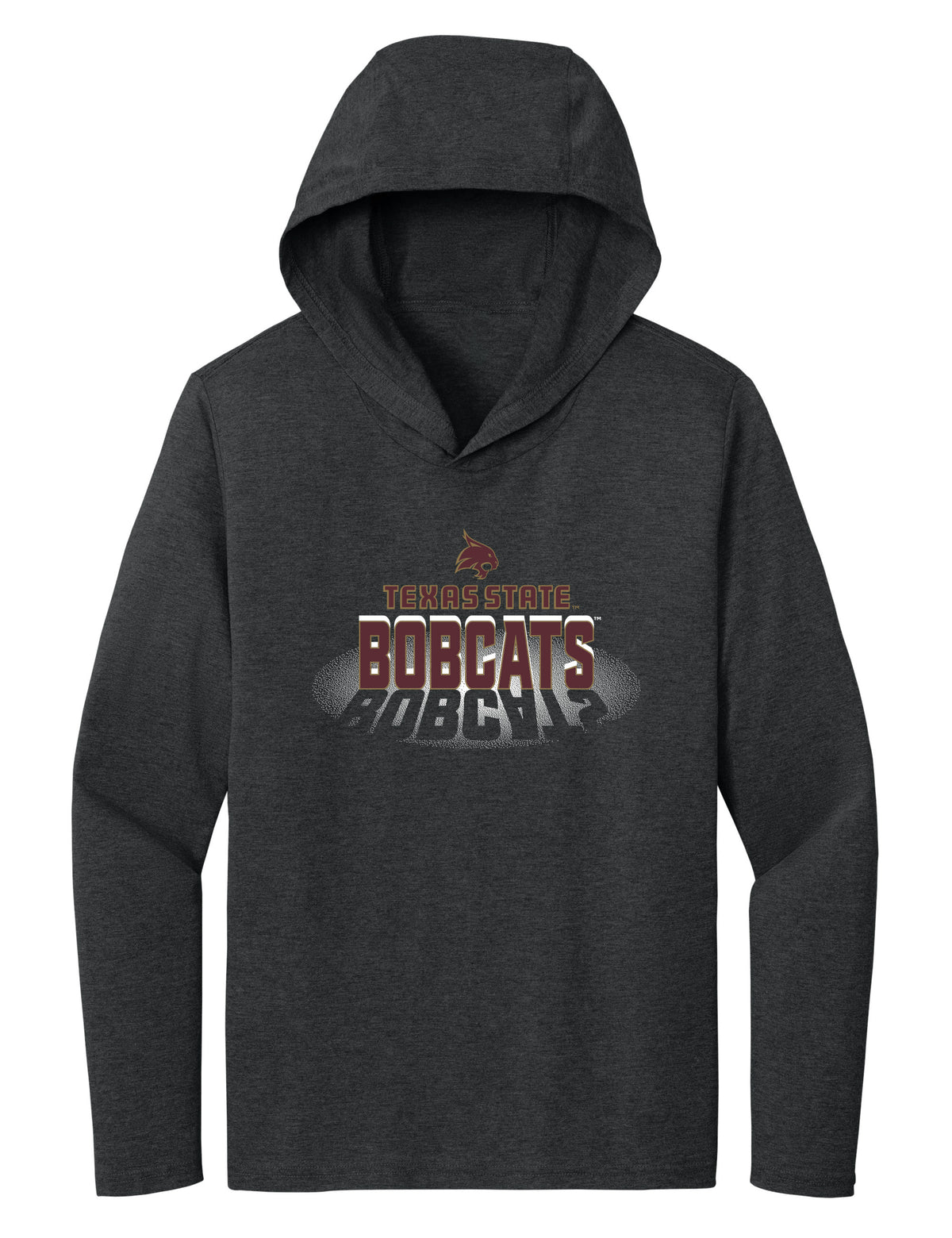 Women's Texas State Bobcats Long Sleeve Hooded Tee Shirt - Spotlight Bobcats