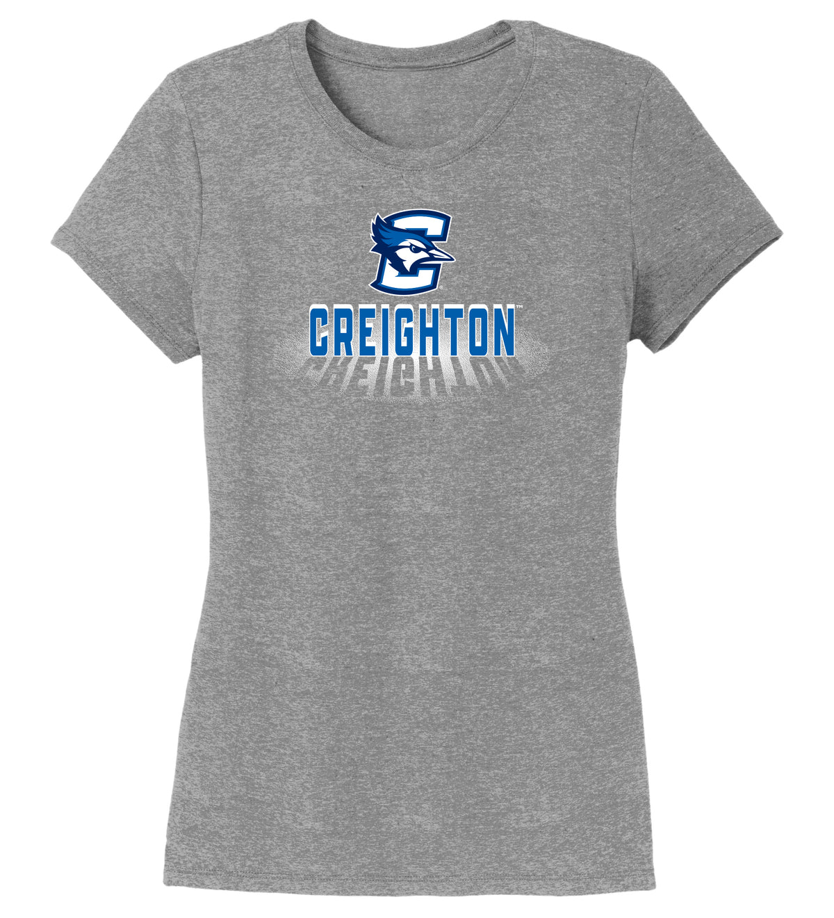Women's Creighton Bluejays Premium Tri-Blend Tee Shirt - Spotlight Creighton