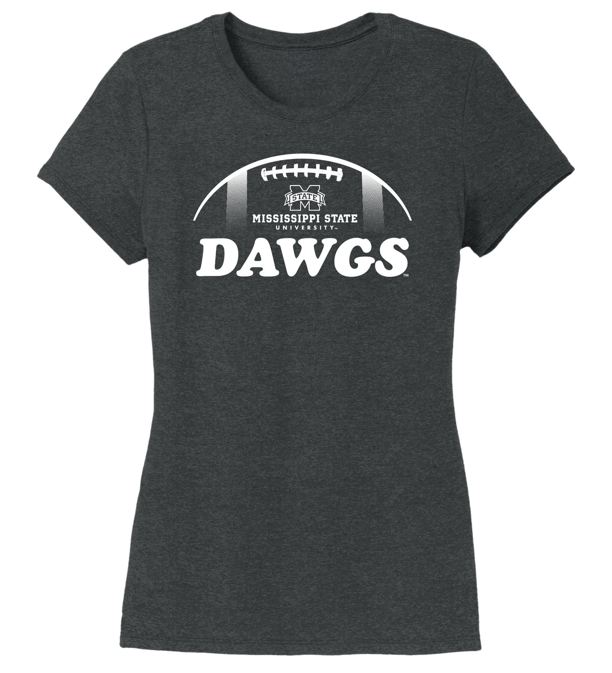 Women's Mississippi State Bulldogs Premium Tri-Blend Tee Shirt - MSU Dawgs Football