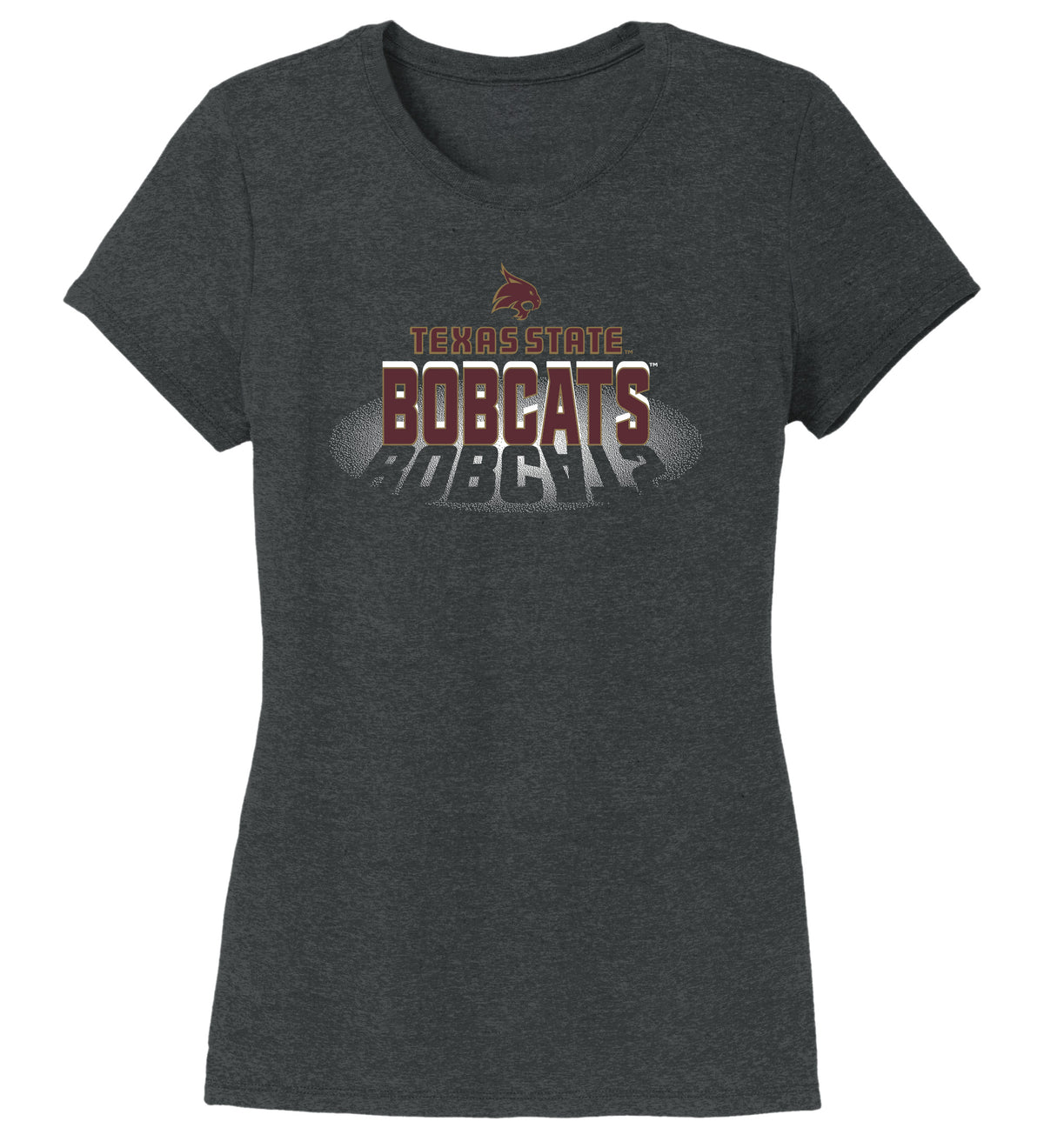 Women's Texas State Bobcats Premium Tri-Blend Tee Shirt - Spotlight Bobcats
