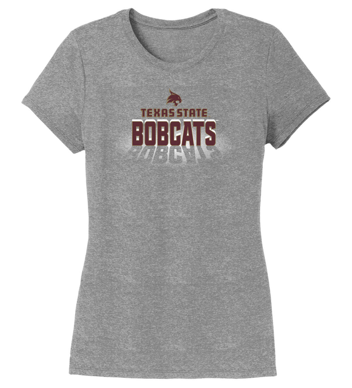Women's Texas State Bobcats Premium Tri-Blend Tee Shirt - Spotlight Bobcats