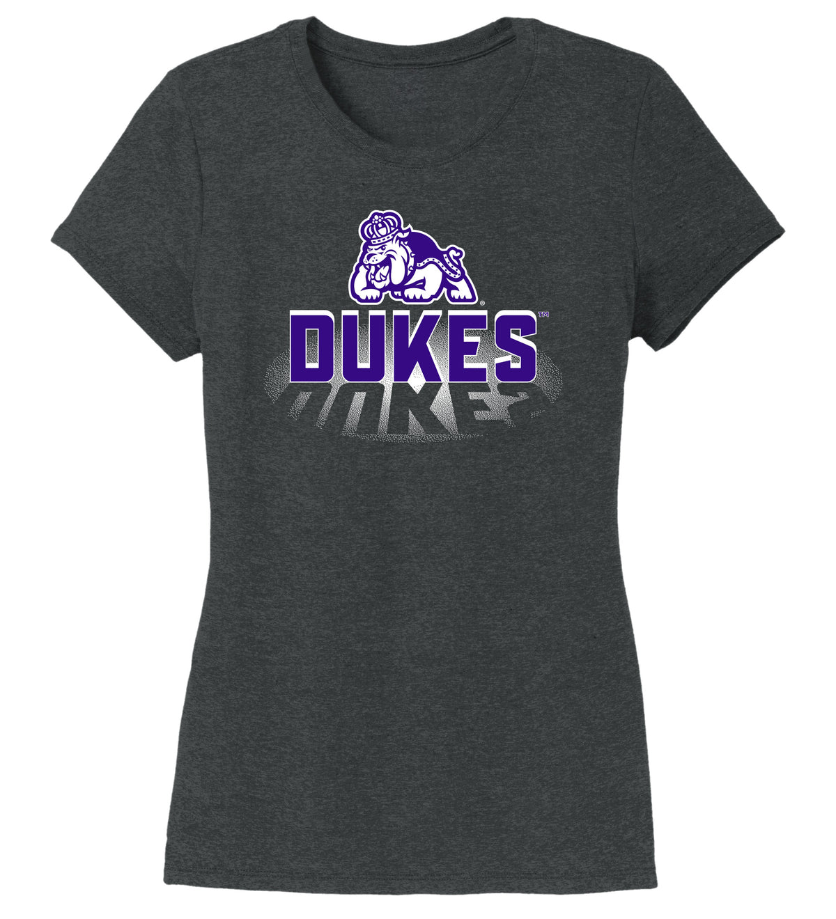 Women's James Madison Dukes Premium Tri-Blend Tee Shirt - Spotlight and Shadow Dukes