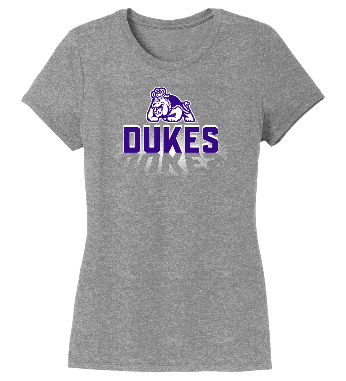 Women's James Madison Dukes Premium Tri-Blend Tee Shirt - Spotlight and Shadow Dukes