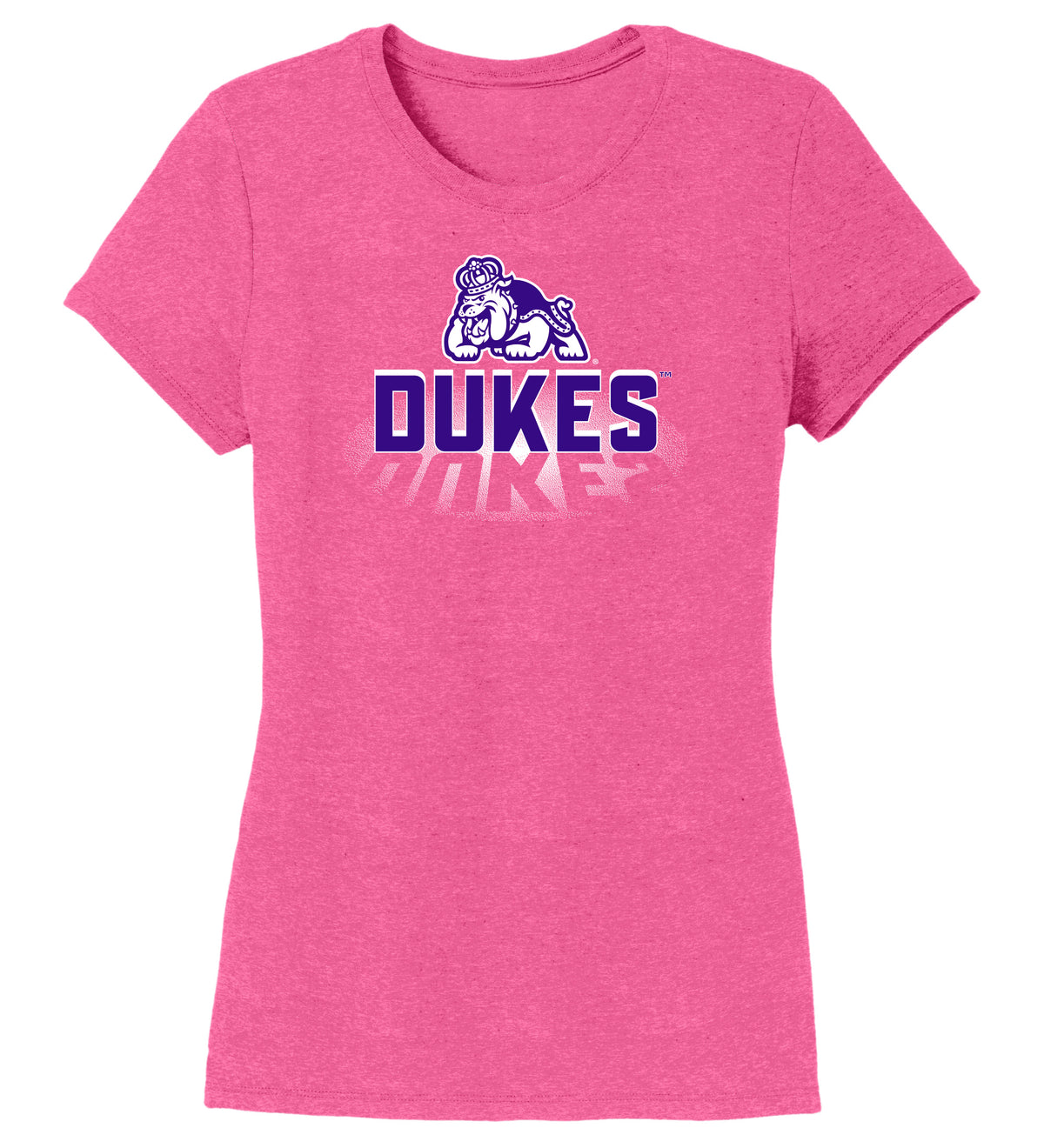 Women's James Madison Dukes Premium Tri-Blend Tee Shirt - Spotlight and Shadow Dukes