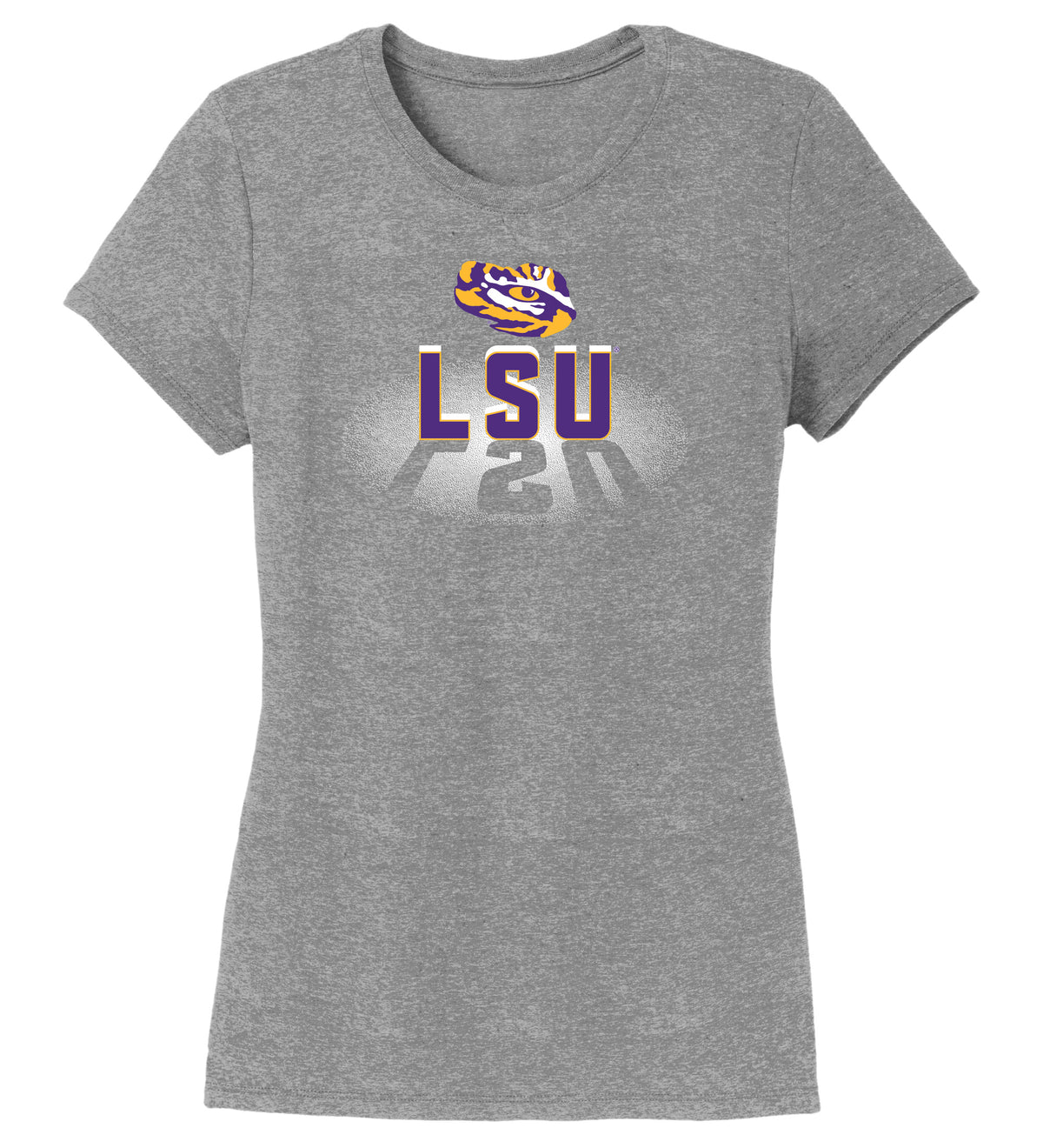 Women's LSU Tigers Premium Tri-Blend Tee Shirt - Spotlight and Shadow LSU