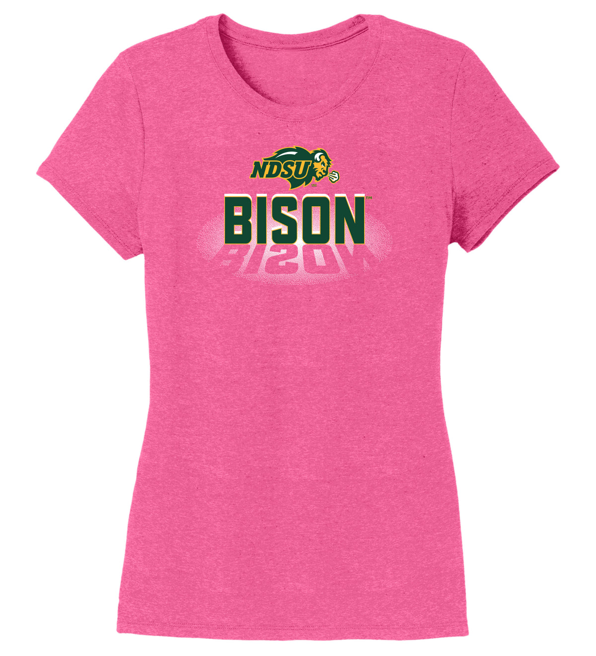 Women's NDSU Bison Premium Tri-Blend Tee Shirt - Spotlight Bison