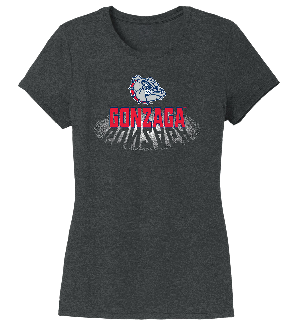 Women's Gonzaga Bulldogs Premium Tri-Blend Tee Shirt - Spotlight Gonzaga