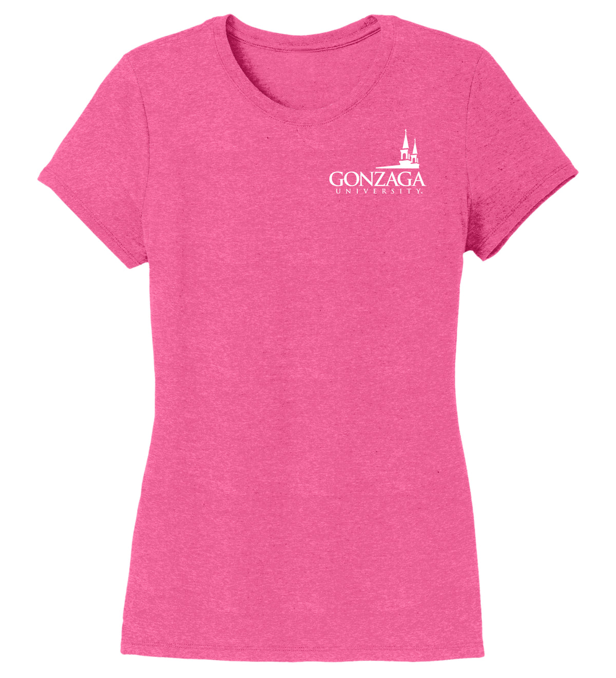 Women's Gonzaga Bulldogs Premium Tri-Blend Tee Shirt - Gonzaga Spires