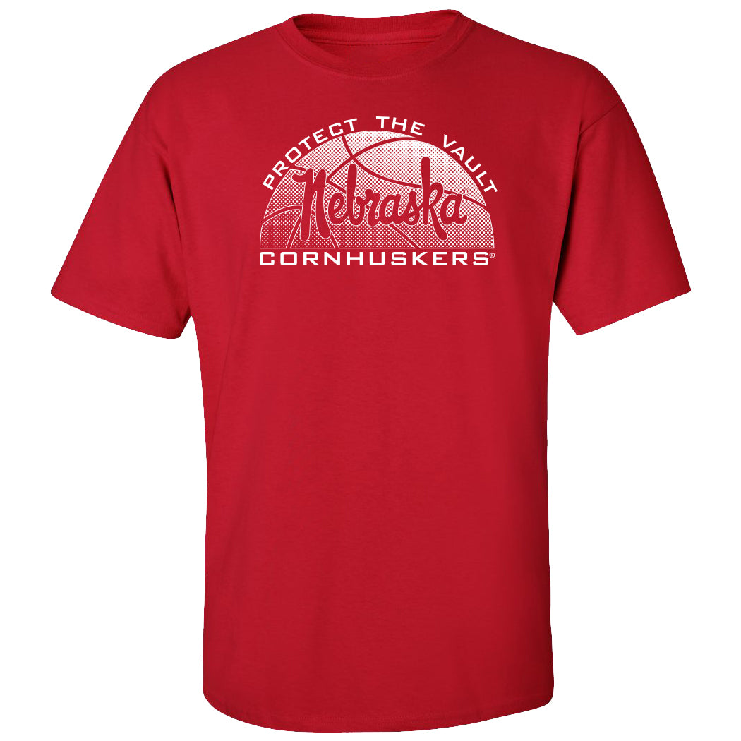 Nebraska Huskers Tee Shirt - Script Nebraska Basketball