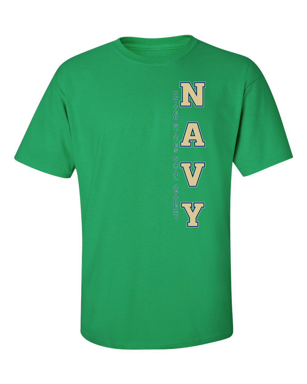 Navy Midshipmen Tee Shirt - USNA Vertical Navy