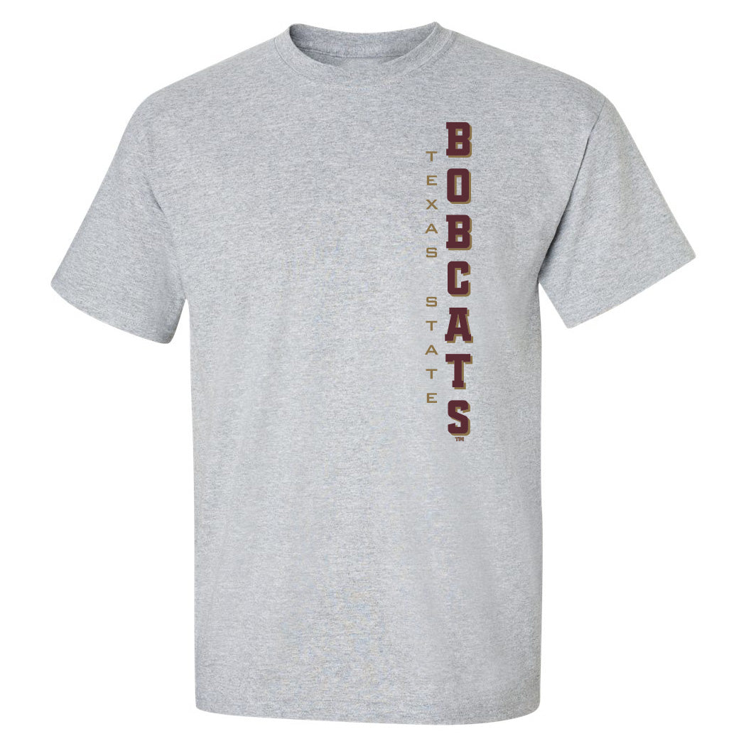 Texas State Bobcats Tee Shirt - Vertical Texas State Bobcats