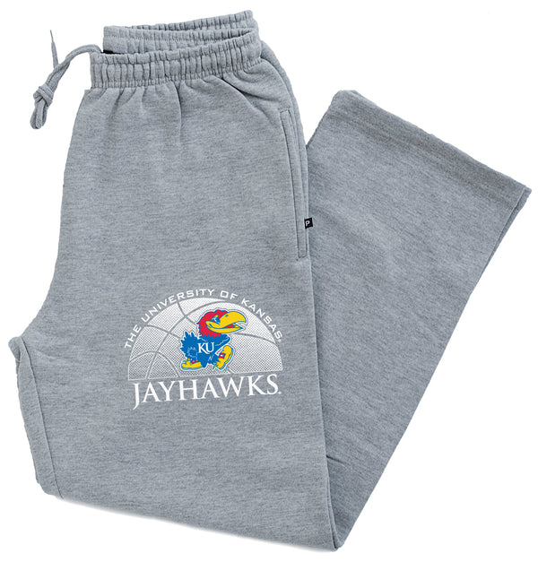Kansas Jayhawks Premium Fleece Sweatpants - Kansas Basketball Primary Logo