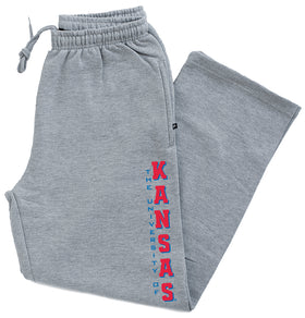 Kansas Jayhawks Premium Fleece Sweatpants - Vertical University of Kansas