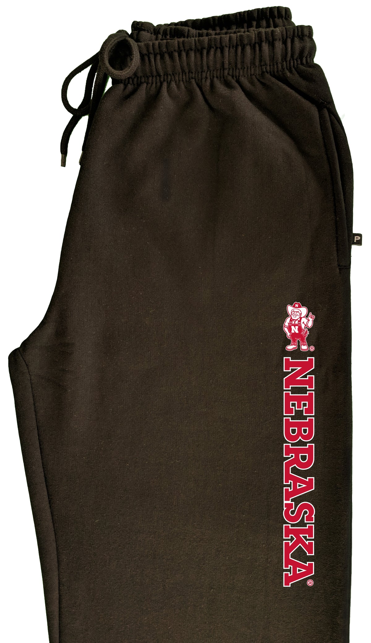 Nebraska Huskers Premium Fleece Sweatpants - Vertical Nebraska Herbie Husker