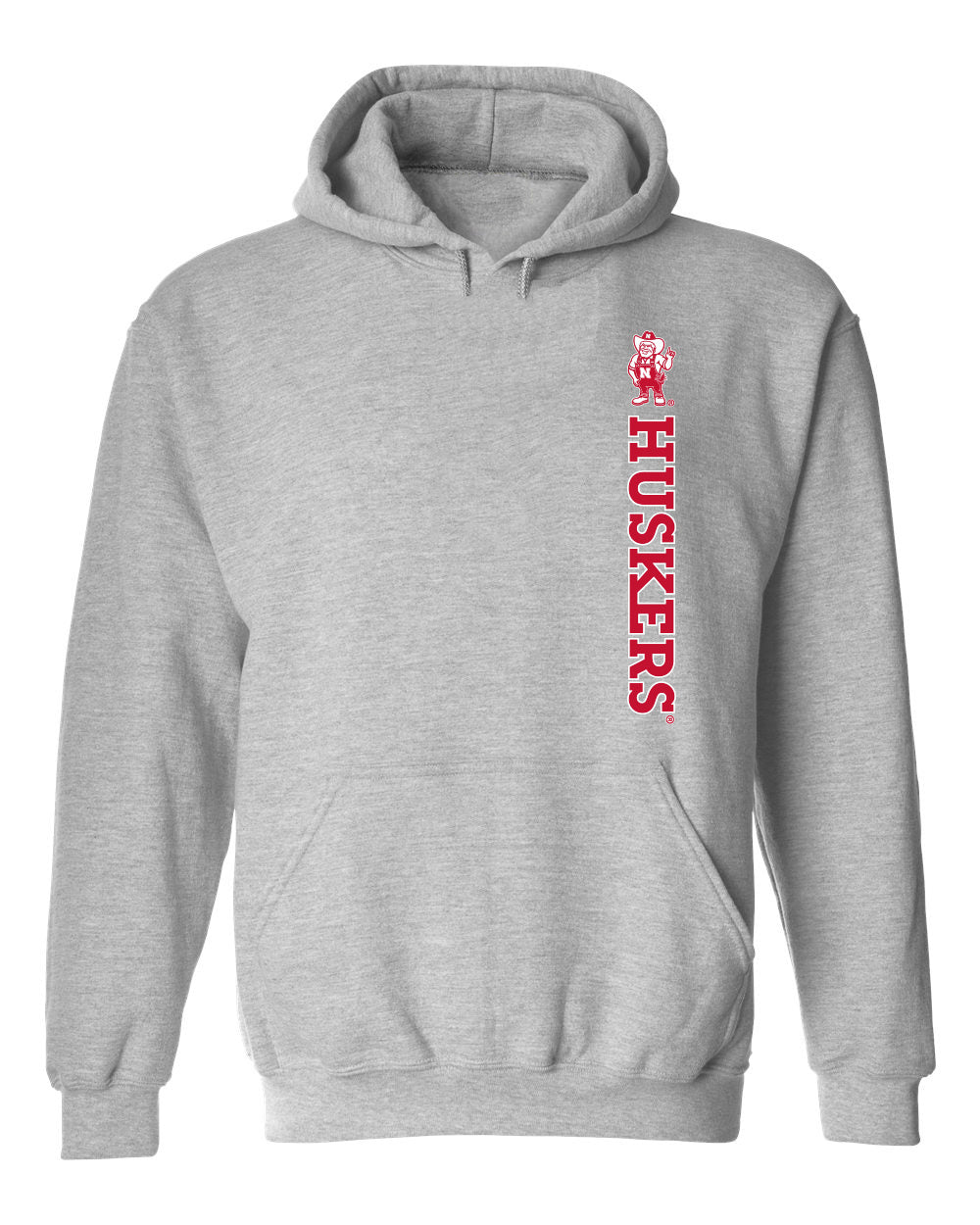 Nebraska Huskers Hooded Sweatshirt - Vertical Huskers Herbie Husker