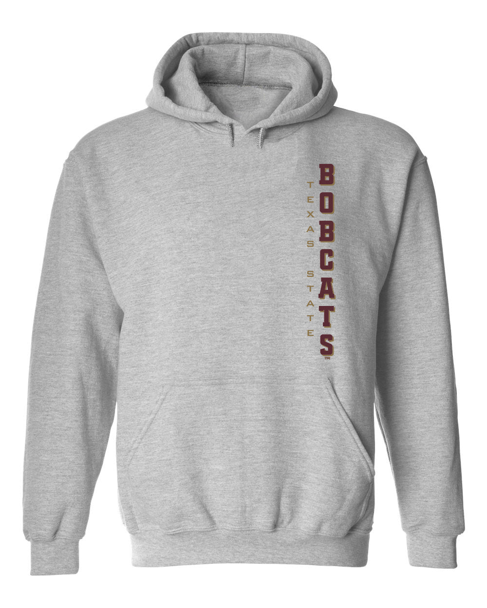 Texas State Bobcats Hooded Sweatshirt - Vertical Texas State Bobcats