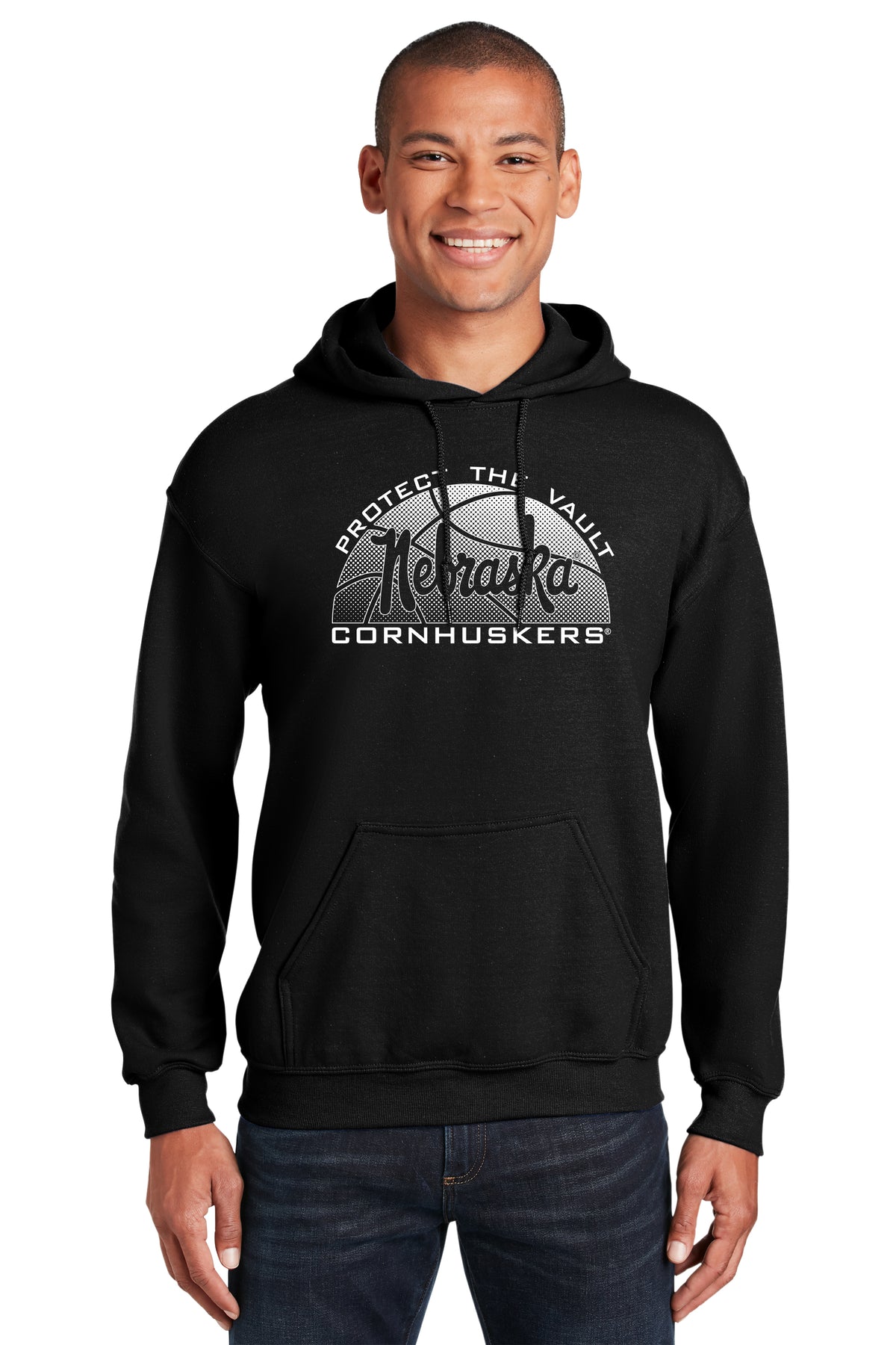 Nebraska Huskers Hooded Sweatshirt - Script Nebraska Basketball