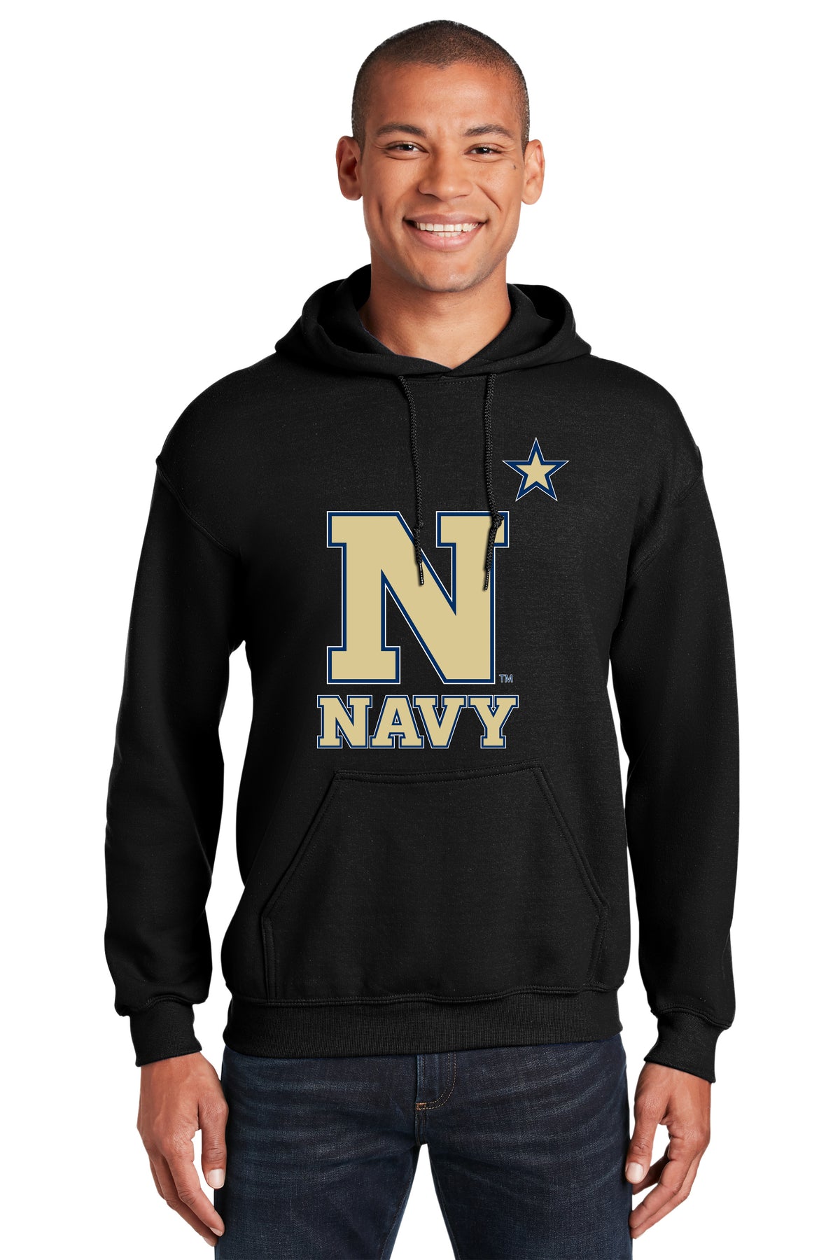Navy Midshipmen Hooded Sweatshirt - US Naval Academy Star Logo