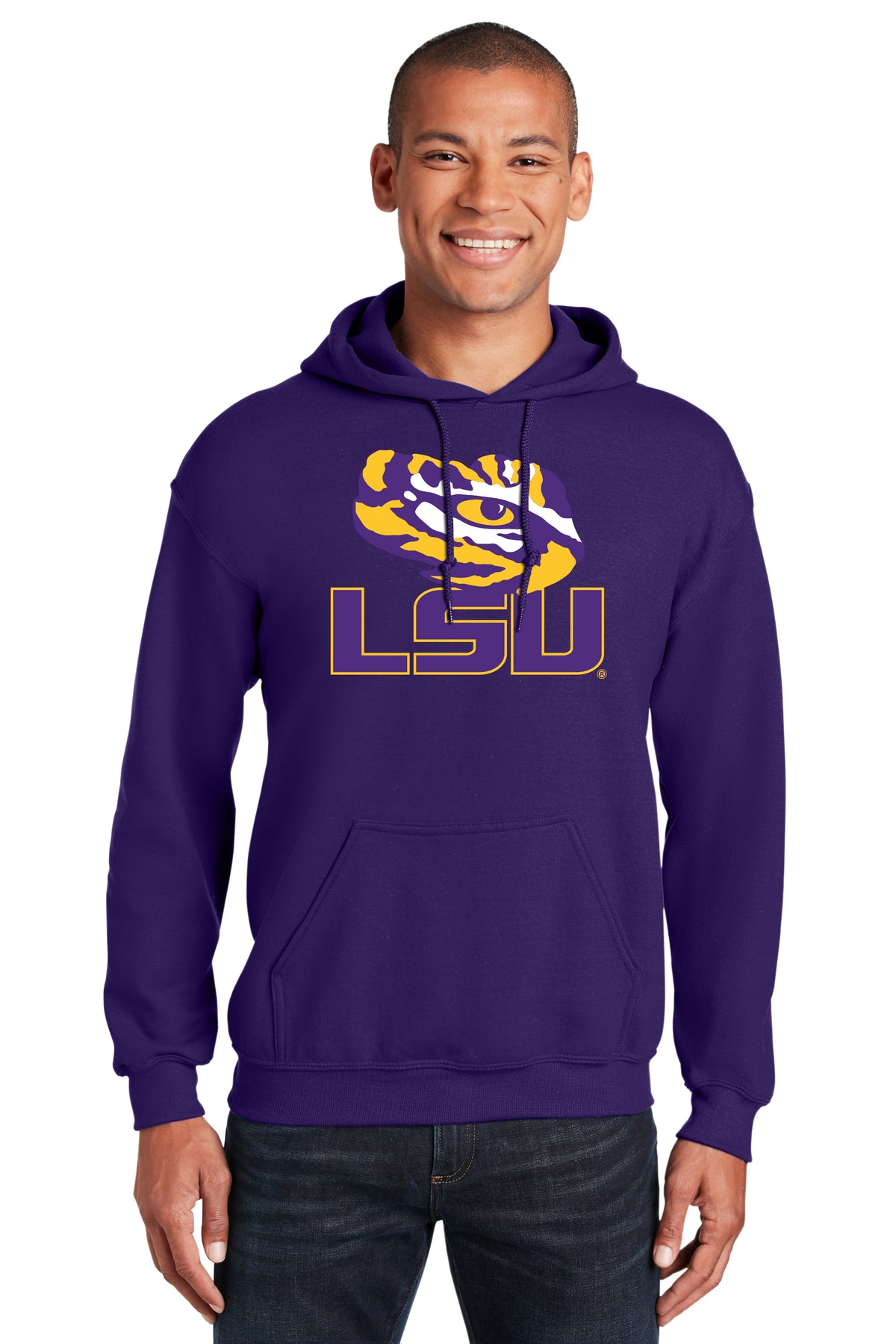 LSU Tigers Hooded Sweatshirt - Tiger Eye LSU