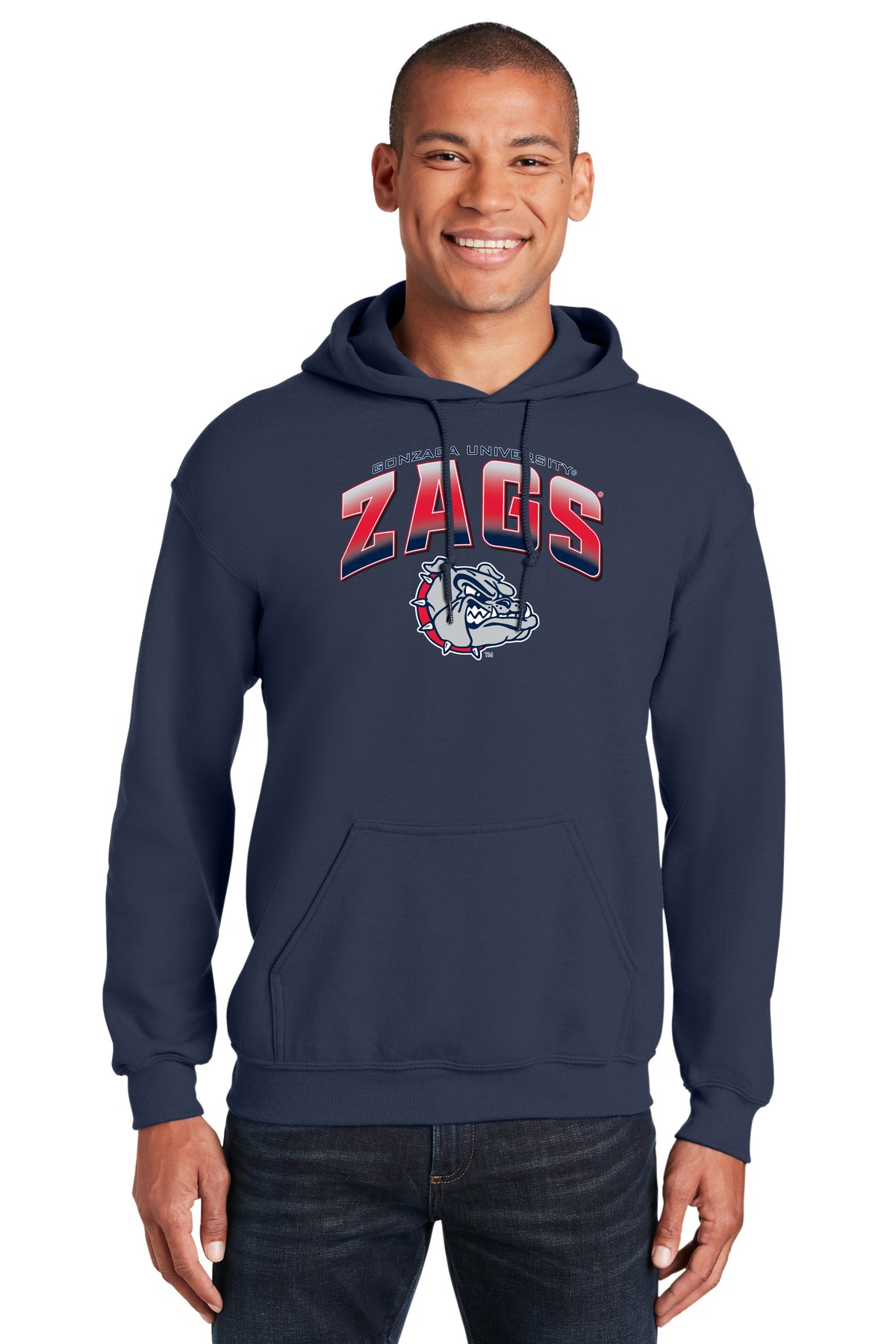 Gonzaga Bulldogs Hooded Sweatshirt - Zags Full Color Fade
