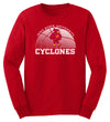 Iowa State Cyclones Long Sleeve Tee Shirt - Iowa State Basketball with Cy