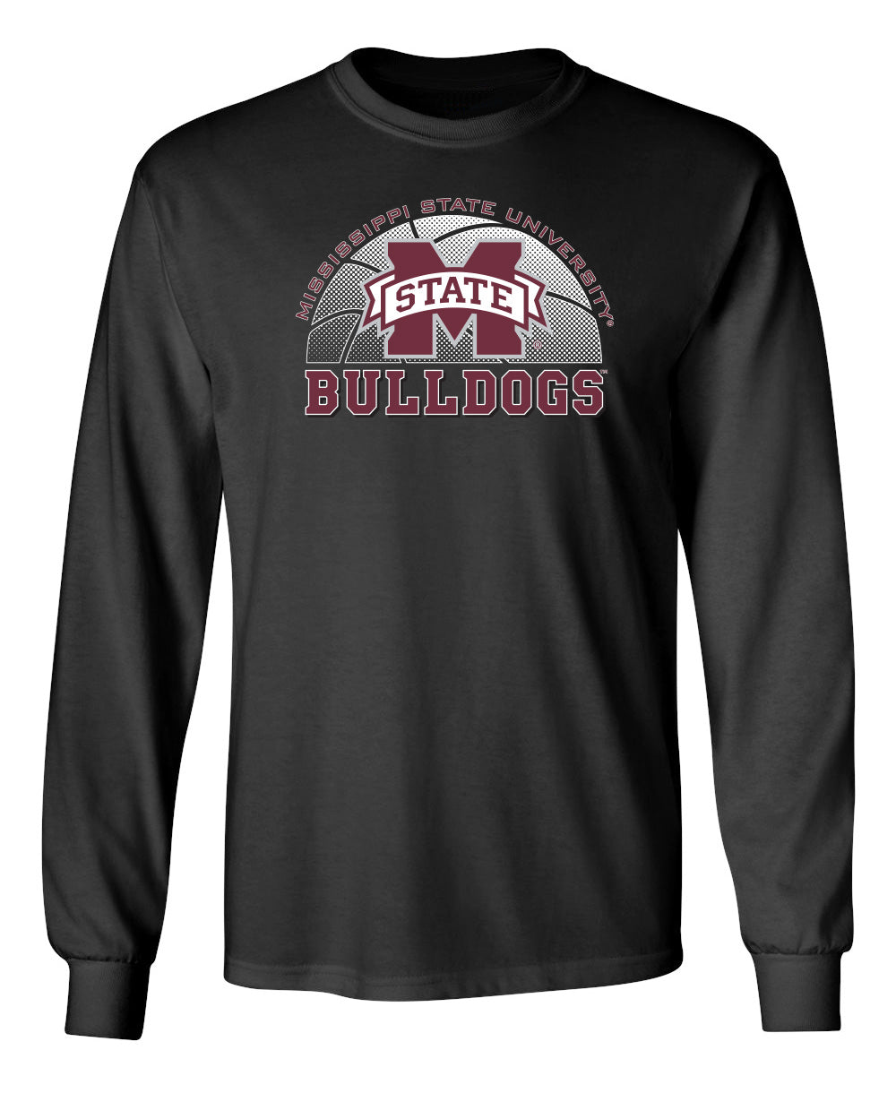 Mississippi State Bulldogs Long Sleeve Tee Shirt - MSU Bulldogs Basketball