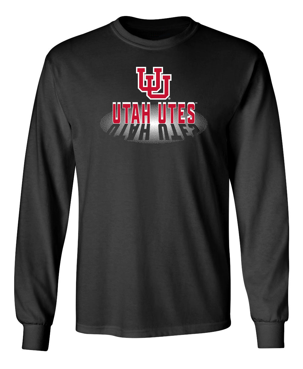 Utah Utes Long Sleeve Tee Shirt - Spotlight Shadow Utah Utes