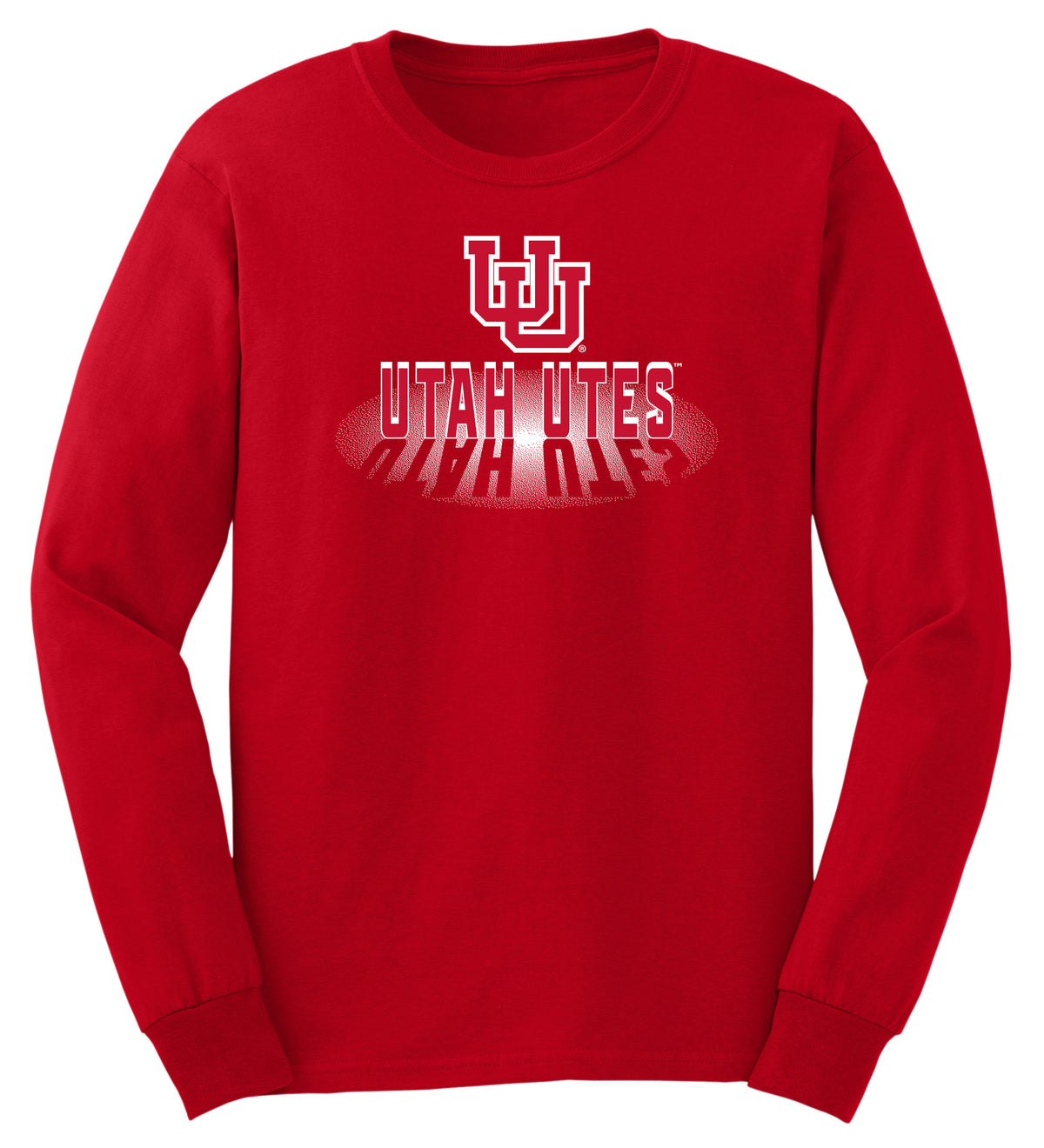 Utah Utes Long Sleeve Tee Shirt - Spotlight Shadow Utah Utes