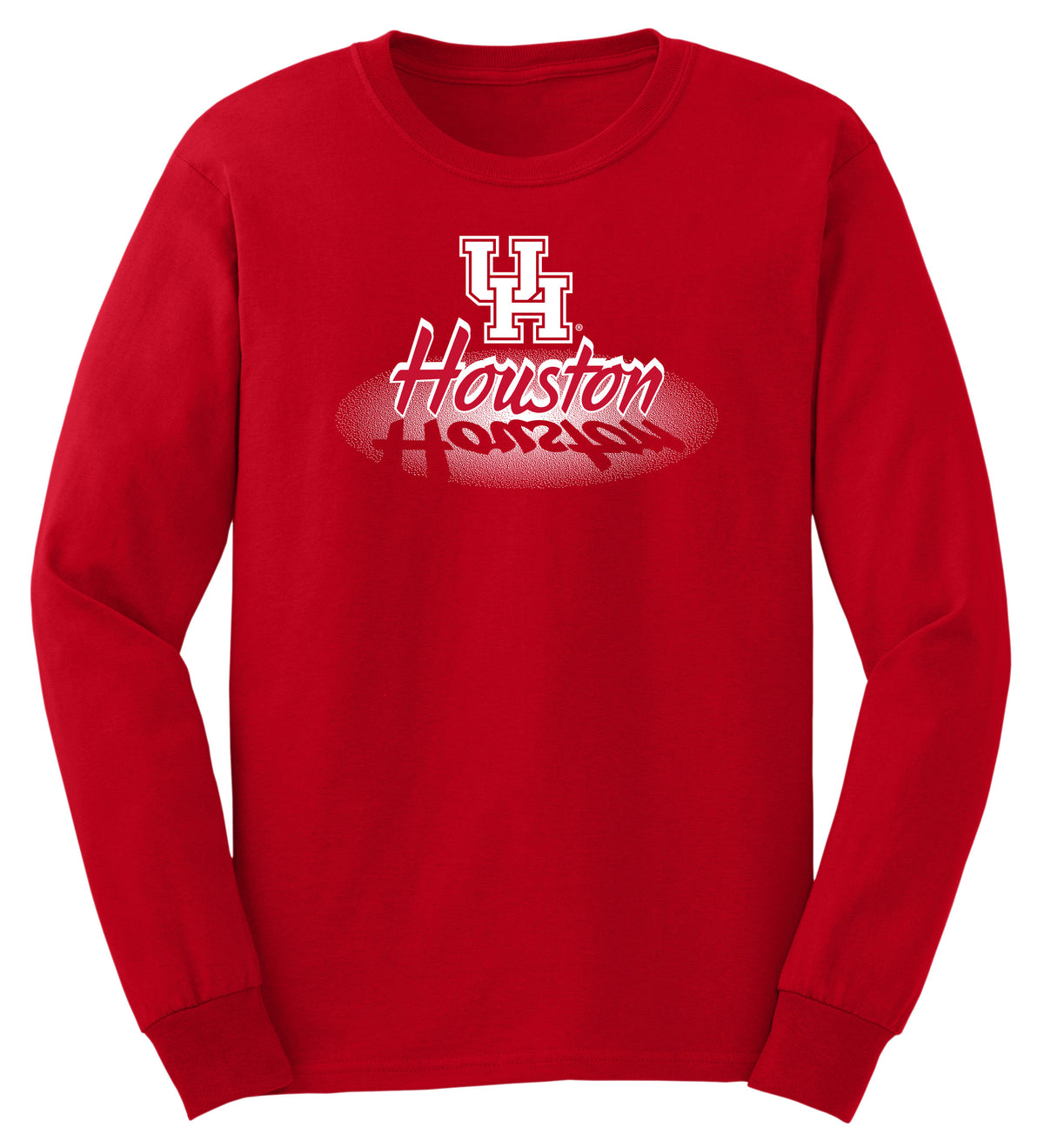 Houston Cougars Long Sleeve Tee Shirt - Spotlight and Shadow Houston