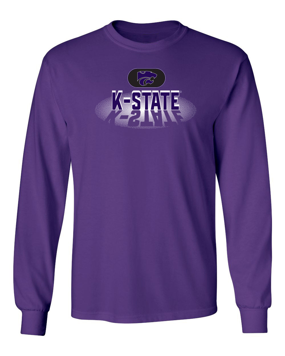 K-State Wildcats Long Sleeve Tee Shirt - Spotlight and Shadow K-State